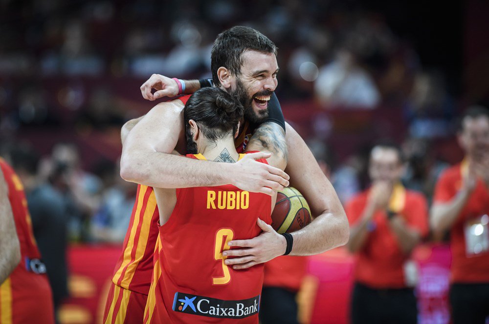  Marc Gasol e Ricky Rubio, il dinamico duo che ha portato la Spagna al secondo Mondiale FIBA, dopo quello del 2006 in Giappone 